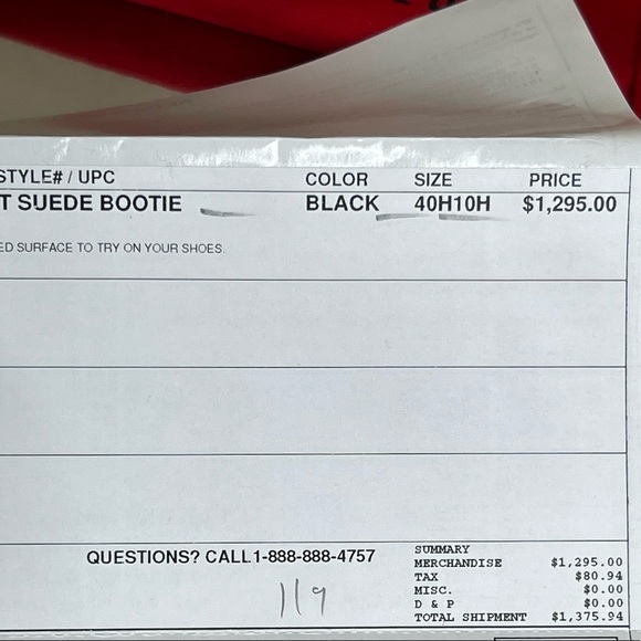 Christian Louboutin Black Mesh Heel Bootie - Picture 7 of 11